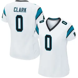 Jerrod Clark Carolina Panthers Game Women's Jersey (White)