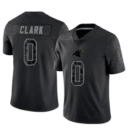 Jerrod Clark Carolina Panthers Limited Men's Reflective Jersey (Black)