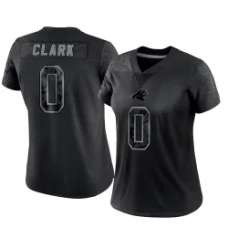 Jerrod Clark Carolina Panthers Limited Women's Reflective Jersey (Black)