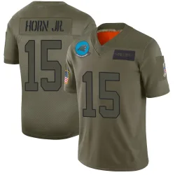 Jimmy Horn Jr. Carolina Panthers Limited Men's 2019 Salute to Service Jersey (Camo)
