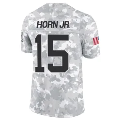 Jimmy Horn Jr. Carolina Panthers Limited Youth 2024 Salute to Service Jersey (Arctic Camo)
