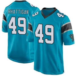 Jon Rhattigan Carolina Panthers Game Men's Alternate Jersey (Blue)