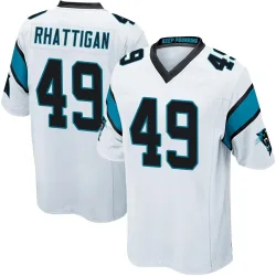 Jon Rhattigan Carolina Panthers Game Men's Jersey (White)
