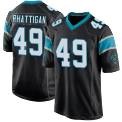 Jon Rhattigan Carolina Panthers Game Men's Team Color Jersey (Black)