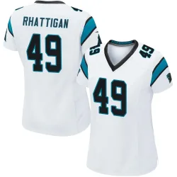 Jon Rhattigan Carolina Panthers Game Women's Jersey (White)