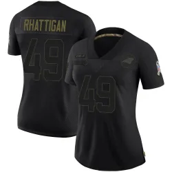 Jon Rhattigan Carolina Panthers Limited Women's 2020 Salute To Service Jersey (Black)