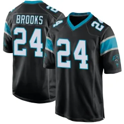 Jonathon Brooks Carolina Panthers Game Men's Team Color Jersey (Black)
