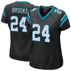 Jonathon Brooks Carolina Panthers Game Women's Team Color Jersey (Black)