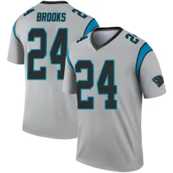 Jonathon Brooks Carolina Panthers Legend Men's Inverted Silver Jersey ()