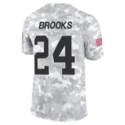 Jonathon Brooks Carolina Panthers Limited Men's 2024 Salute to Service Jersey (Arctic Camo)