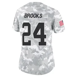 Jonathon Brooks Carolina Panthers Limited Women's 2024 Salute to Service Jersey (Arctic Camo)