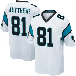 Jordan Matthews Carolina Panthers Game Men's Jersey (White)