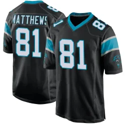 Jordan Matthews Carolina Panthers Game Men's Team Color Jersey (Black)