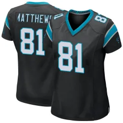 Jordan Matthews Carolina Panthers Game Women's Team Color Jersey (Black)