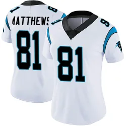 Jordan Matthews Carolina Panthers Limited Women's Vapor Untouchable Jersey (White)