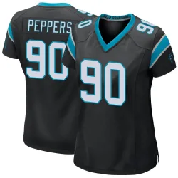 Julius Peppers Carolina Panthers Game Women's Team Color Jersey (Black)