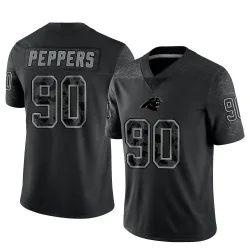 Julius Peppers Carolina Panthers Limited Men's Reflective Jersey (Black)