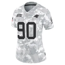 Julius Peppers Carolina Panthers Limited Women's 2024 Salute to Service Jersey (Arctic Camo)