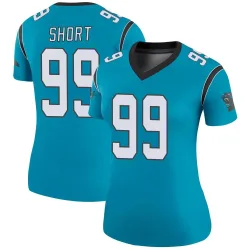 Kawann Short Carolina Panthers Legend Women's Color Rush Jersey (Blue)