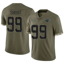Kawann Short Carolina Panthers Limited Men's 2022 Salute To Service Jersey (Olive)