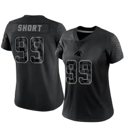 Kawann Short Carolina Panthers Limited Women's Reflective Jersey (Black)