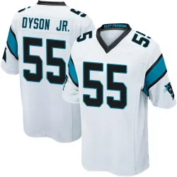 Kenny Dyson Jr. Carolina Panthers Game Men's Jersey (White)
