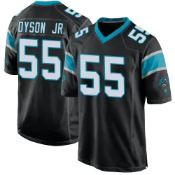 Kenny Dyson Jr. Carolina Panthers Game Men's Team Color Jersey (Black)