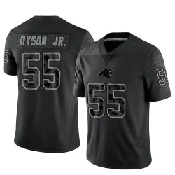 Kenny Dyson Jr. Carolina Panthers Limited Men's Reflective Jersey (Black)