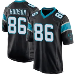 Kobe Hudson Carolina Panthers Game Men's Team Color Jersey (Black)