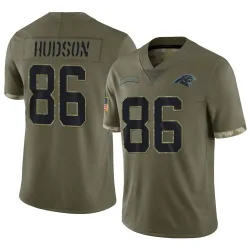 Kobe Hudson Carolina Panthers Limited Men's 2022 Salute To Service Jersey (Olive)