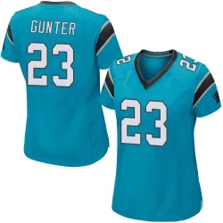 LaDarius Gunter Carolina Panthers Game Women's Ladarius Gunter Alternate Jersey (Blue)