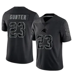 LaDarius Gunter Carolina Panthers Limited Men's Ladarius Gunter Reflective Jersey (Black)