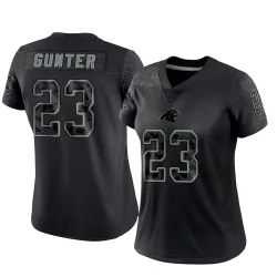 LaDarius Gunter Carolina Panthers Limited Women's Ladarius Gunter Reflective Jersey (Black)