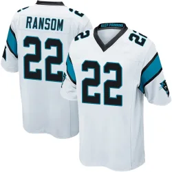 Lathan Ransom Carolina Panthers Game Men's Jersey (White)