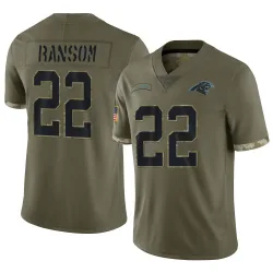 Lathan Ransom Carolina Panthers Limited Men's 2022 Salute To Service Jersey (Olive)