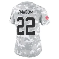 Lathan Ransom Carolina Panthers Limited Women's 2024 Salute to Service Jersey (Arctic Camo)