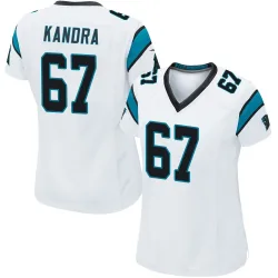 Luke Kandra Carolina Panthers Game Women's Jersey (White)