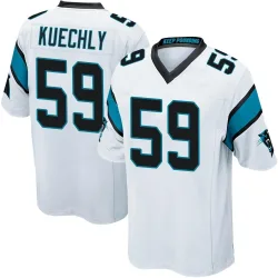 Luke Kuechly Carolina Panthers Game Men's Jersey (White)