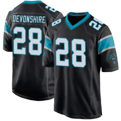 M.J. Devonshire Carolina Panthers Game Men's Team Color Jersey (Black)