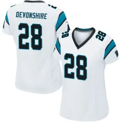 M.J. Devonshire Carolina Panthers Game Women's Jersey (White)