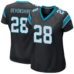 M.J. Devonshire Carolina Panthers Game Women's Team Color Jersey (Black)