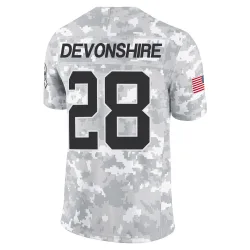 M.J. Devonshire Carolina Panthers Limited Men's 2024 Salute to Service Jersey (Arctic Camo)