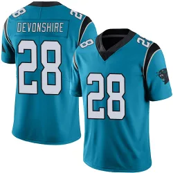 M.J. Devonshire Carolina Panthers Limited Men's Alternate Vapor Untouchable Jersey (Blue)