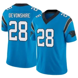 M.J. Devonshire Carolina Panthers Limited Men's Vapor F.U.S.E. Jersey (Blue)