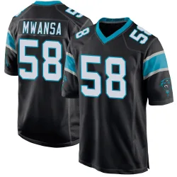 Mapalo Mwansa Carolina Panthers Game Youth Team Color Jersey (Black)