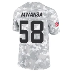 Mapalo Mwansa Carolina Panthers Limited Youth 2024 Salute to Service Jersey (Arctic Camo)