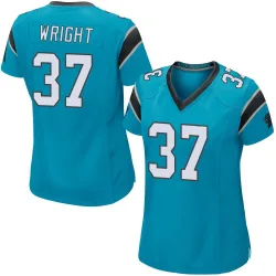 Matthew Wright Carolina Panthers Game Women's Alternate Jersey (Blue)