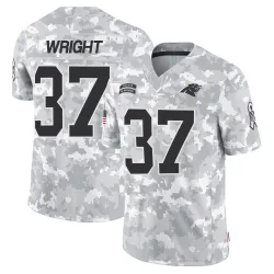 Matthew Wright Carolina Panthers Limited Men's 2024 Salute to Service Jersey (Arctic Camo)