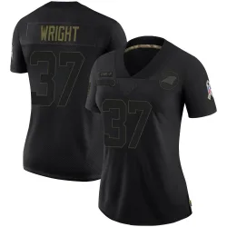 Matthew Wright Carolina Panthers Limited Women's 2020 Salute To Service Jersey (Black)