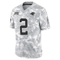 Michael Jackson Carolina Panthers Limited Men's 2024 Salute to Service Jersey (Arctic Camo)